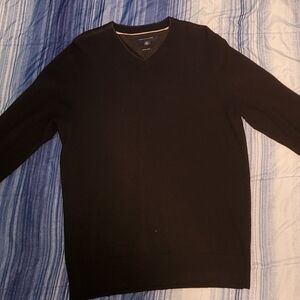 Tommy Hilfiger Men's Black V-Neck Sweater